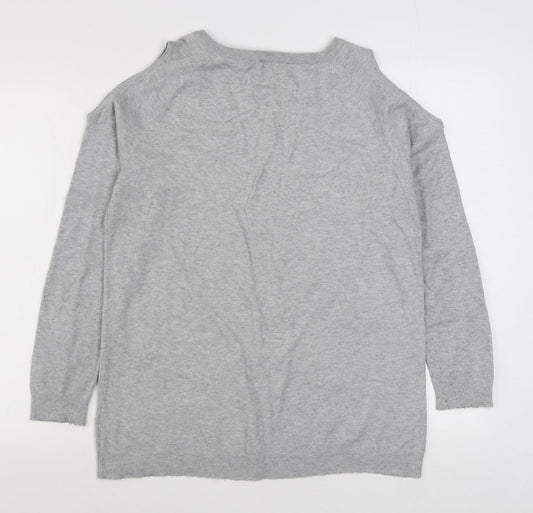 Womens UK Size 16 Dorothy Perkins Grey Pullover Jumper