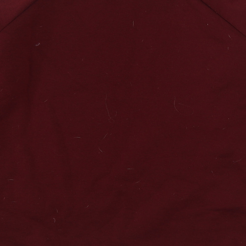 Preworn Womens Red Polyester Pullover Sweatshirt Size S Pullover