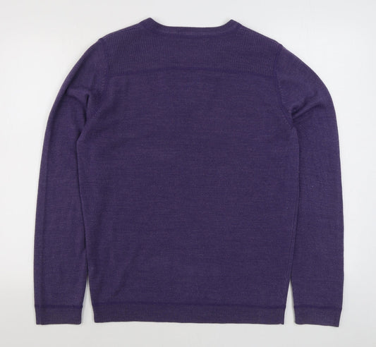 Womens UK Size M Debenhams Purple Pullover Jumper