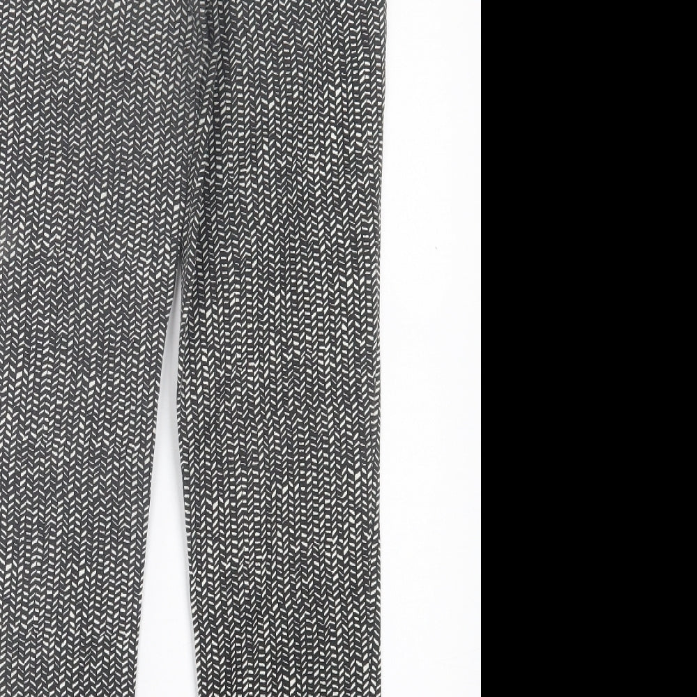 Womens UK Size 8 Phase Eight Regular Fit Black Trousers