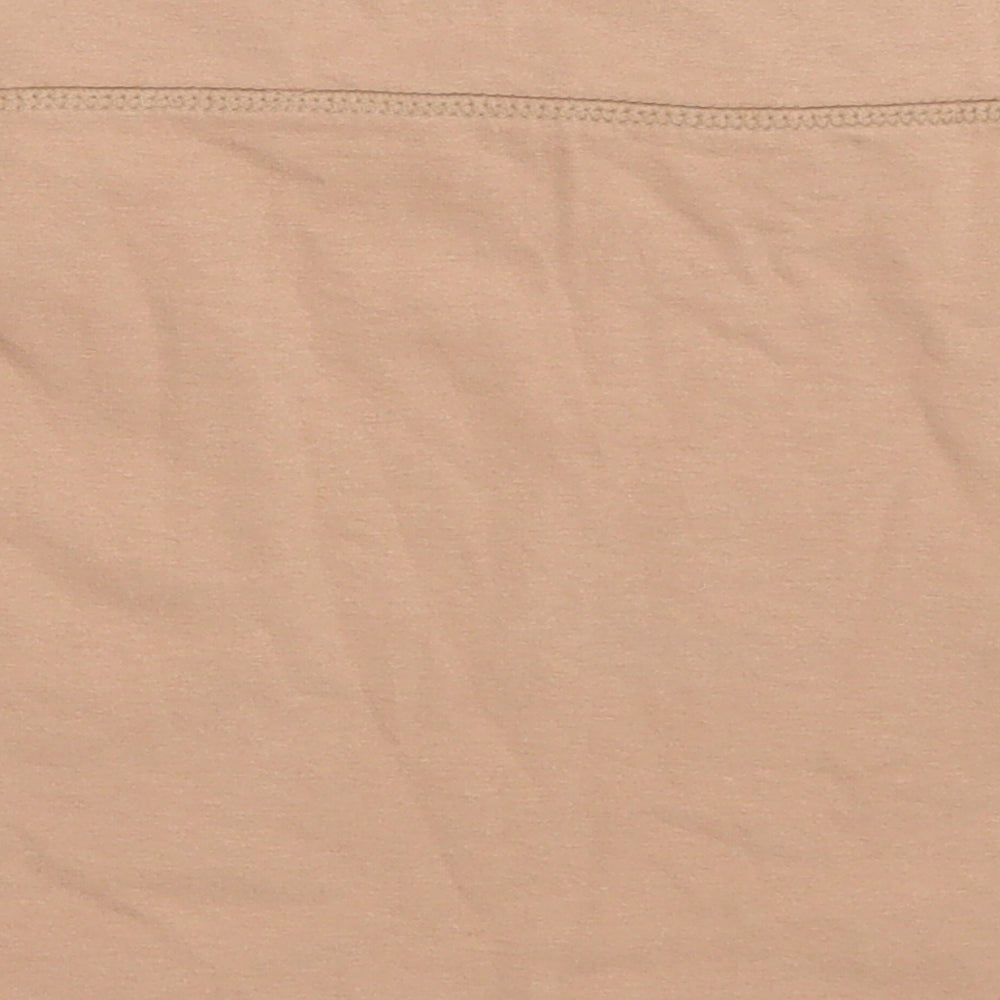 New Look Womens Beige Cotton A-Line Skirt Size 14