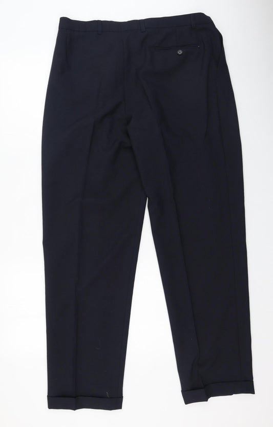 modern classics Womens Black Cotton Trousers Size 38 L32 in Regular