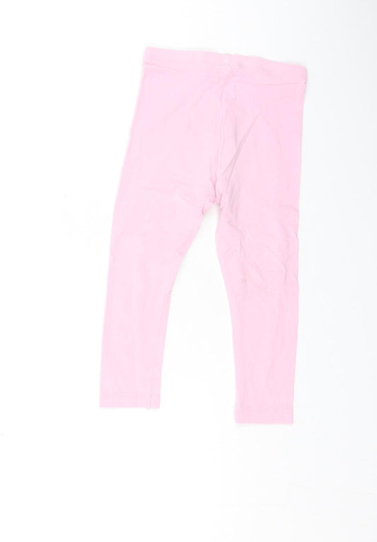 Dunnes Stores Girls Pink Cotton Jegging Jeans Size 2-3 Years Regular