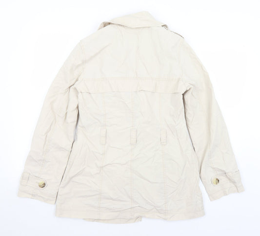 Womens UK Size 10 NEXT Ivory Overcoat