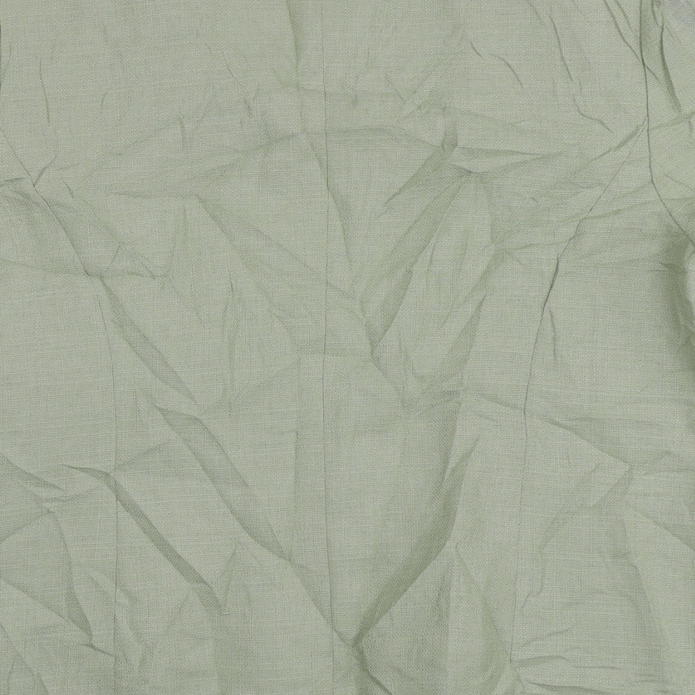 Classics Womens Green  Polyester Jacket Blazer Size 18