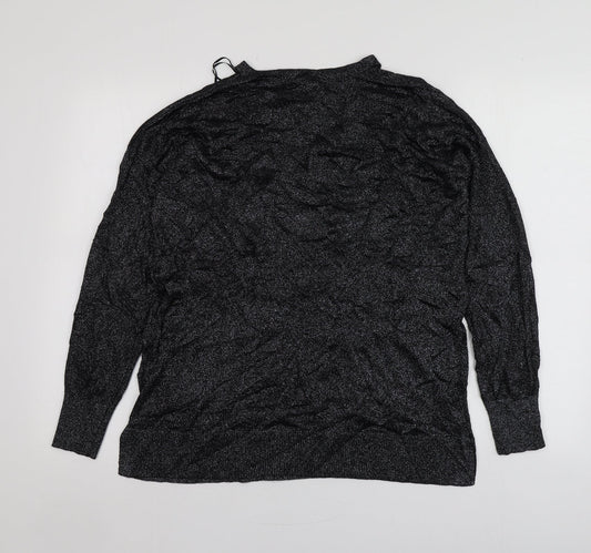 Womens UK Size 12 Topshop Black Pullover Jumper