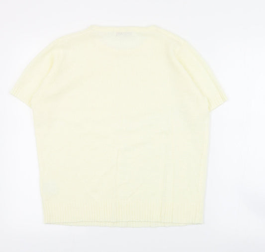 Womens UK Size M EWM Ivory Pullover Jumper
