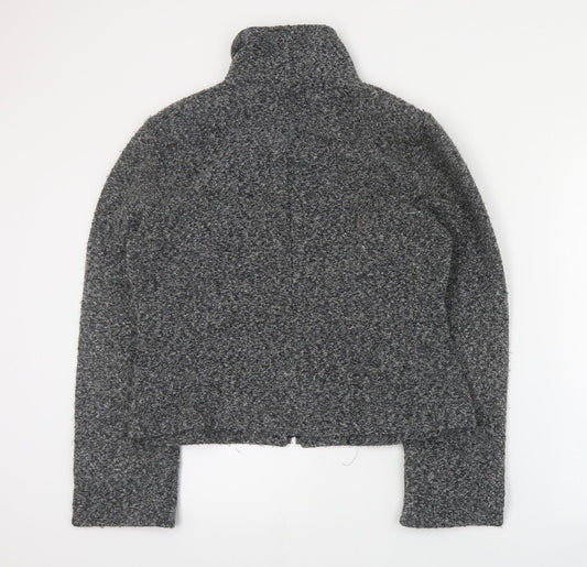 Minuet Womens Grey Jacket Size 16 Zip