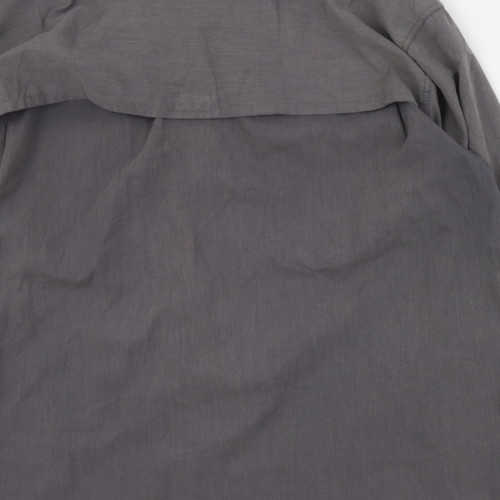 Mens UK Size L Mountain Craft Grey Button-Up Long Sleeve Casual Shirt