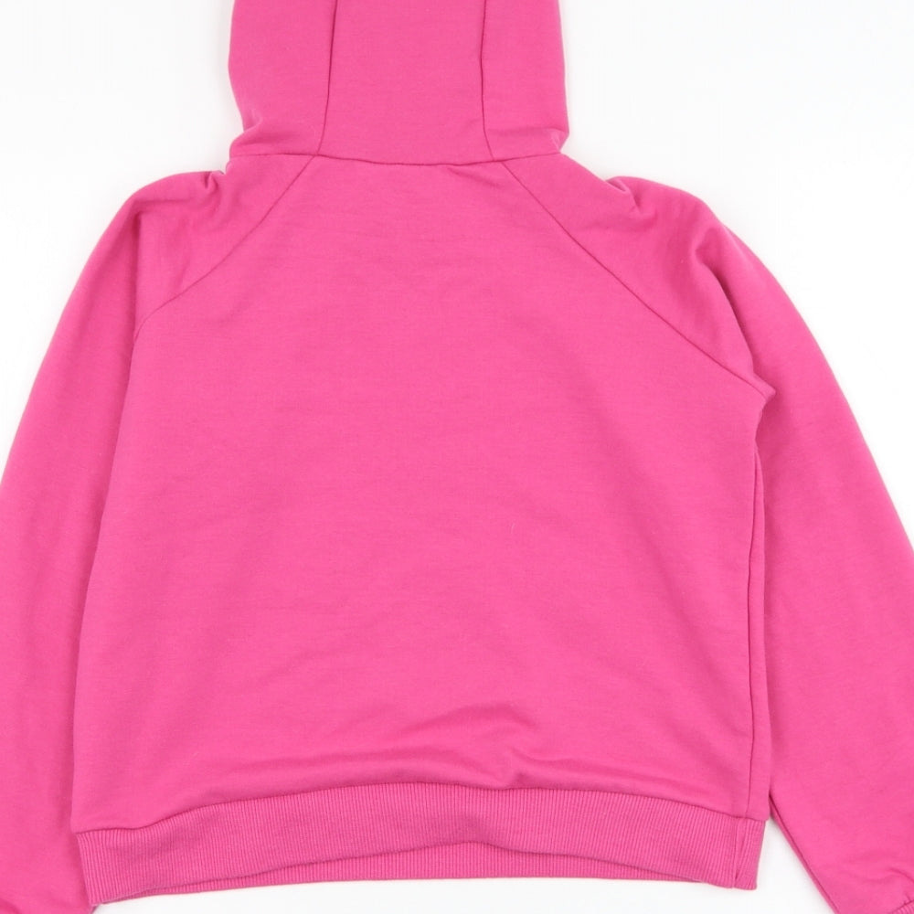 Very Girls Pink Polyester Pullover Hoodie Size 9 Years Pullover - Slogan