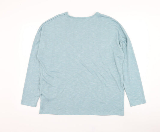 Womens UK Size M Papaya Blue Pullover Jumper