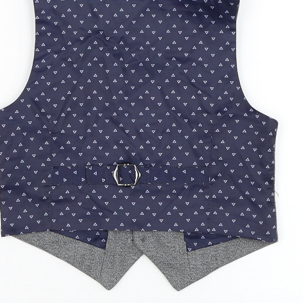 Outfit Boys Grey Jacket Waistcoat Size 18-24 Months Button