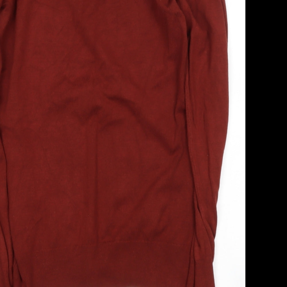 Womens UK Size M Preworn Brown Pullover Jumper