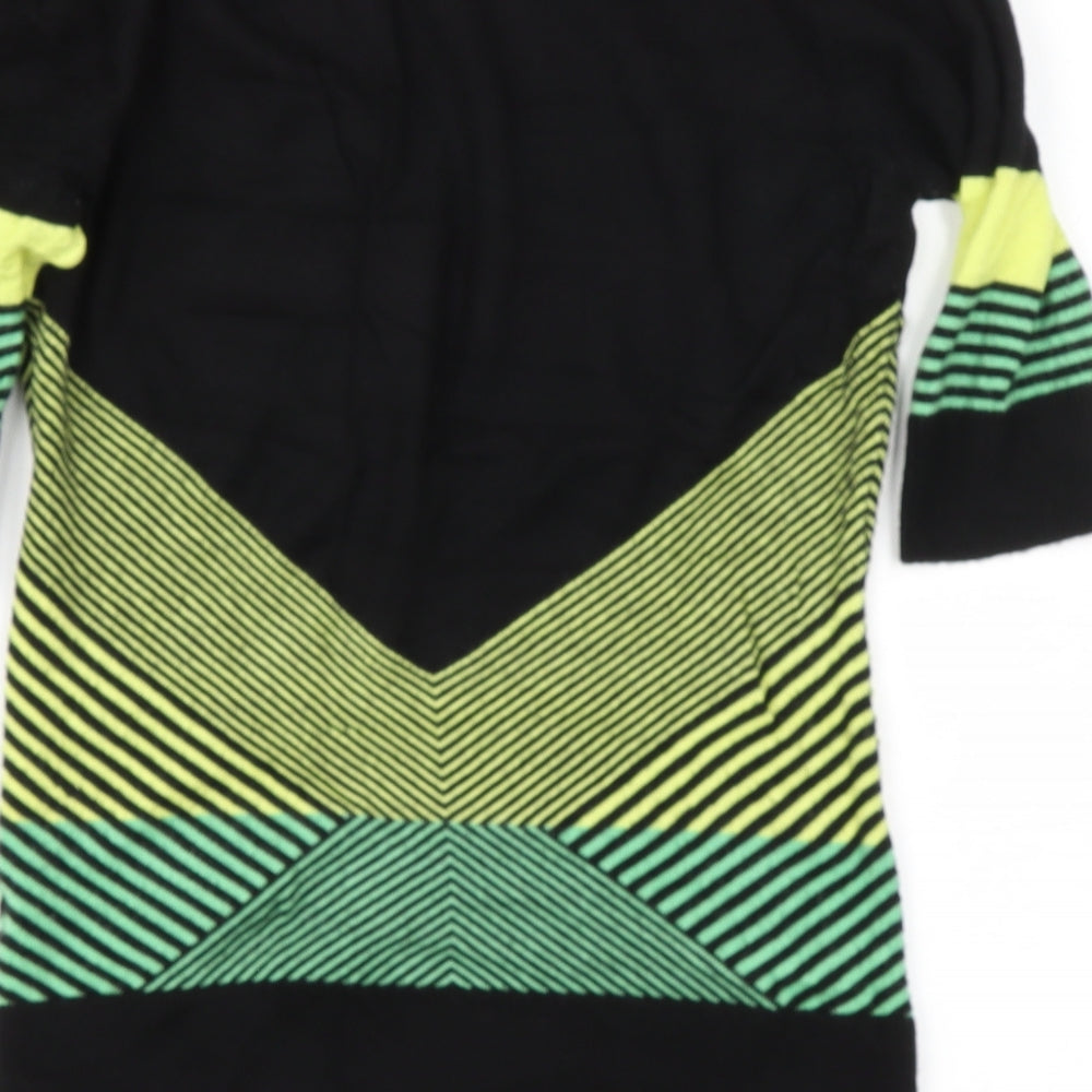 Womens UK Size 10 Star Black Pullover Jumper