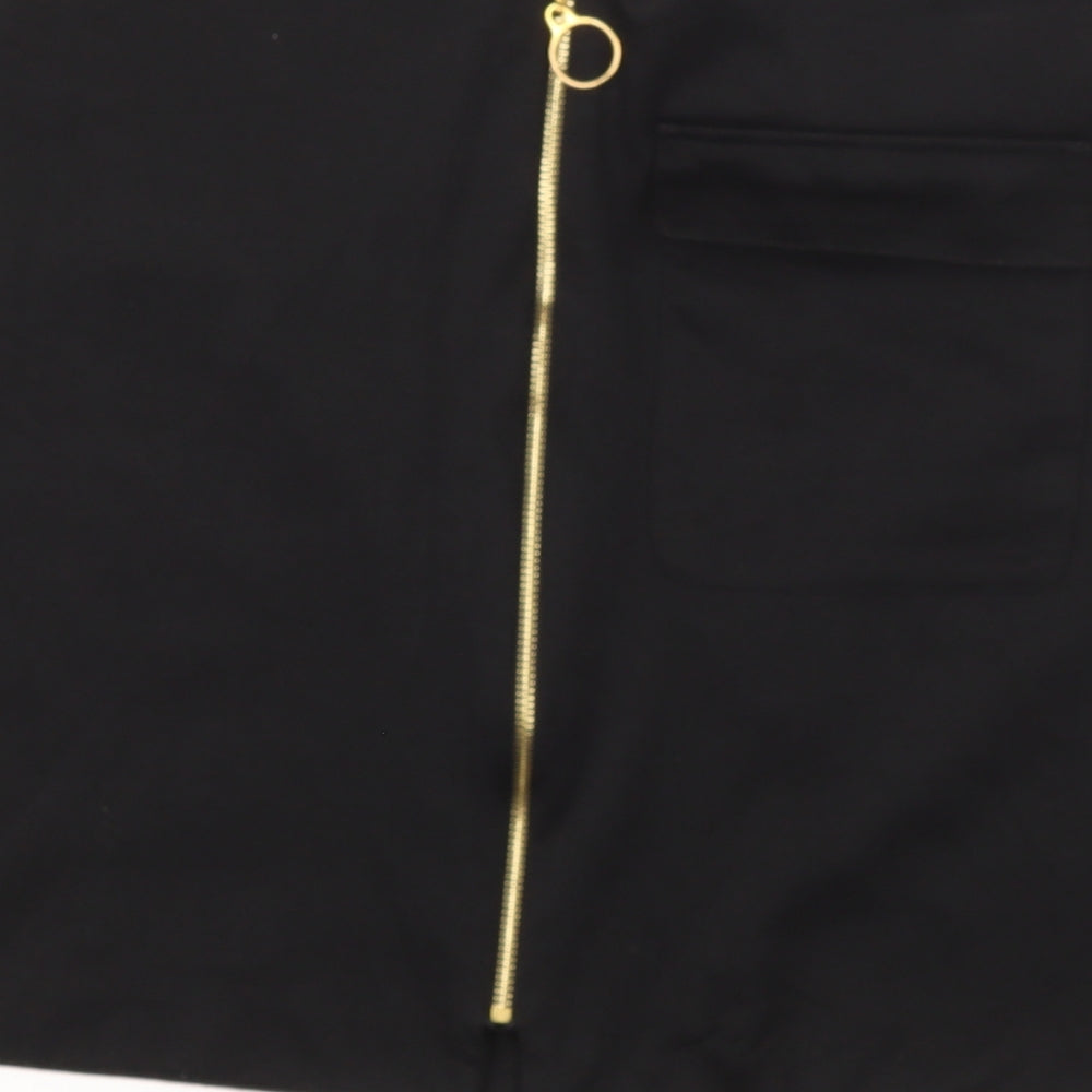 lottie Womens Black Polyester A-Line Skirt Size 12