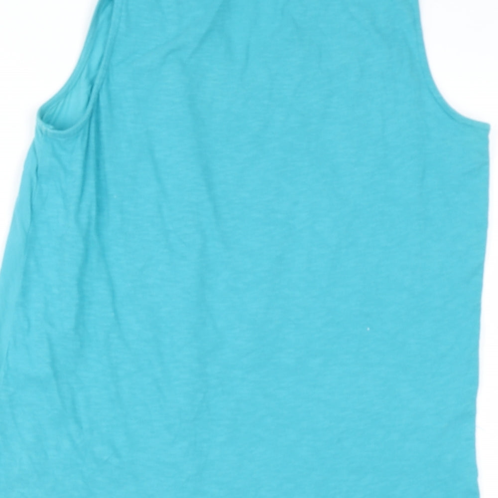 Womens UK Size 8 NEXT Blue Basic Blouse