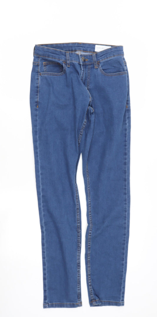 Denim & Co. Womens Blue Cotton Blend Jegging Jeans Size S L30 in Slim