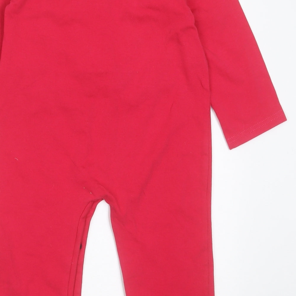 Preworn Girls Pink Cotton Jumpsuit One-Piece Size 2 Years Button