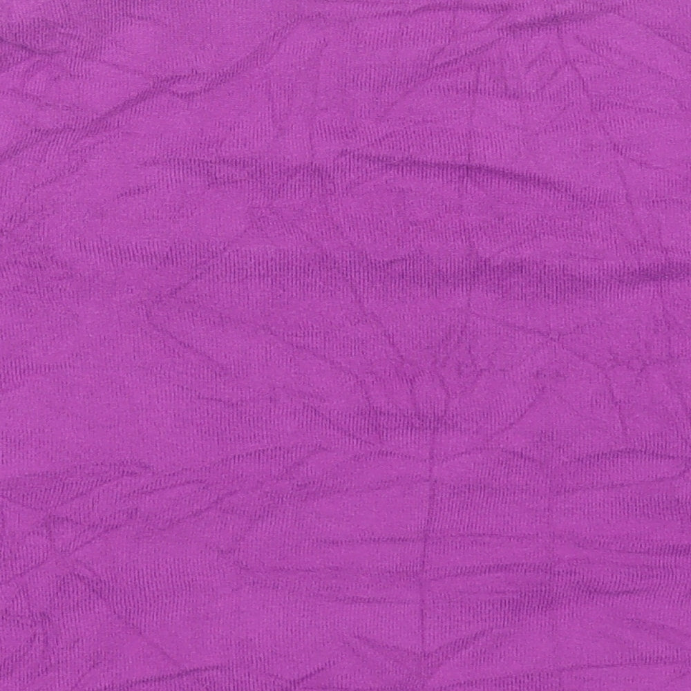 George Womens Purple V-Neck Cotton Cardigan Jumper Size 14