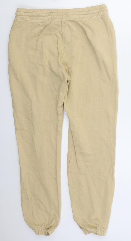 Womens UK Size S H&M Regular Fit Sweatpants Beige Trousers