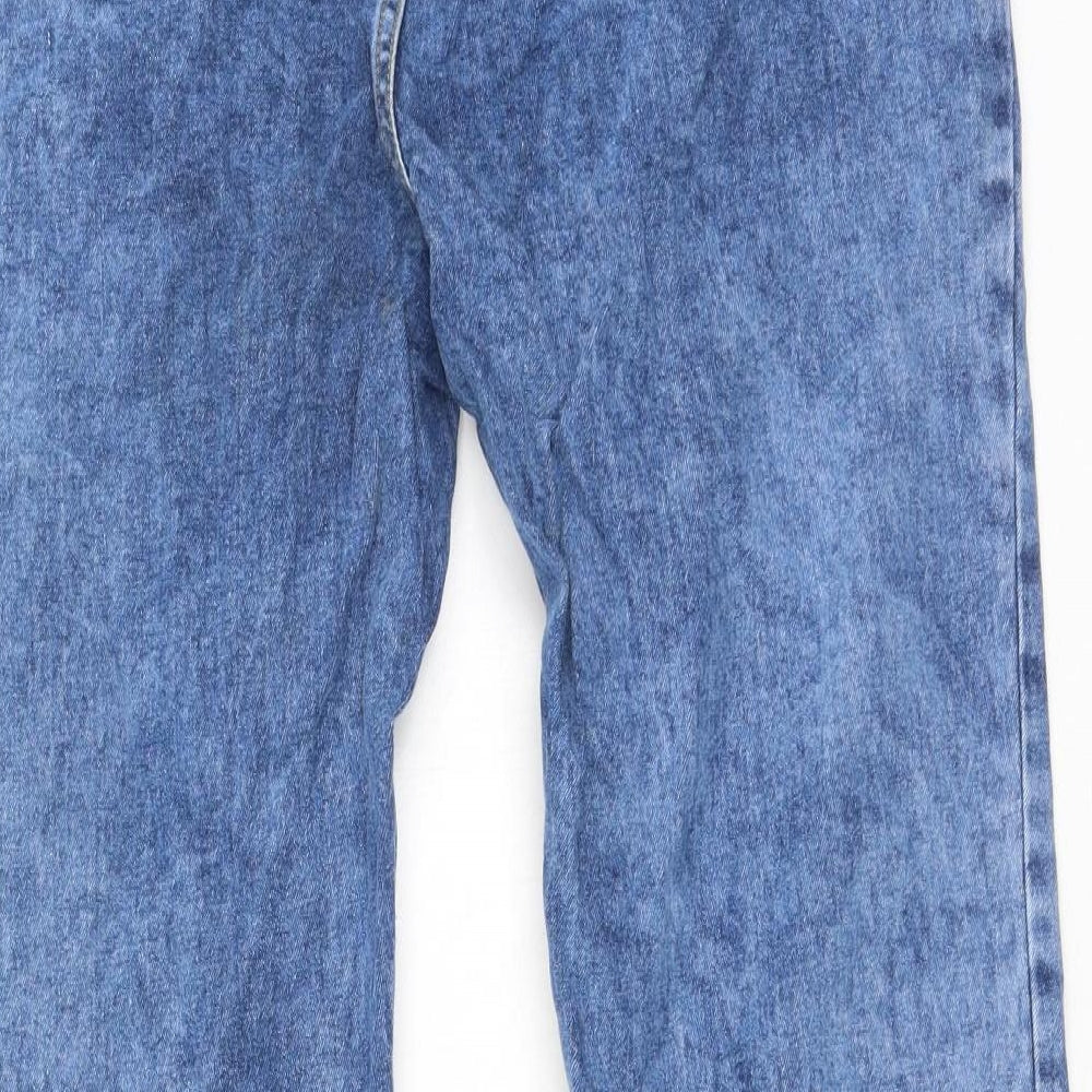 Womens UK Size 26 Preworn Regular Fit Mom Blue Jeans