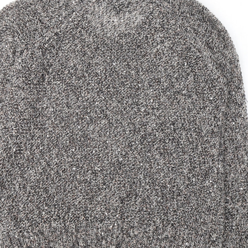 Womens UK Size 8 Topshop Grey Pullover Jumper