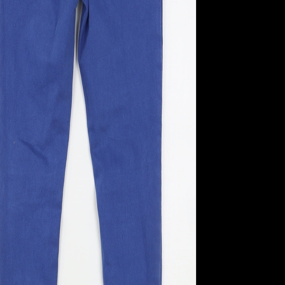 Denim & Co. Womens Blue Cotton Jegging Jeans Size 8 L29 in Regular