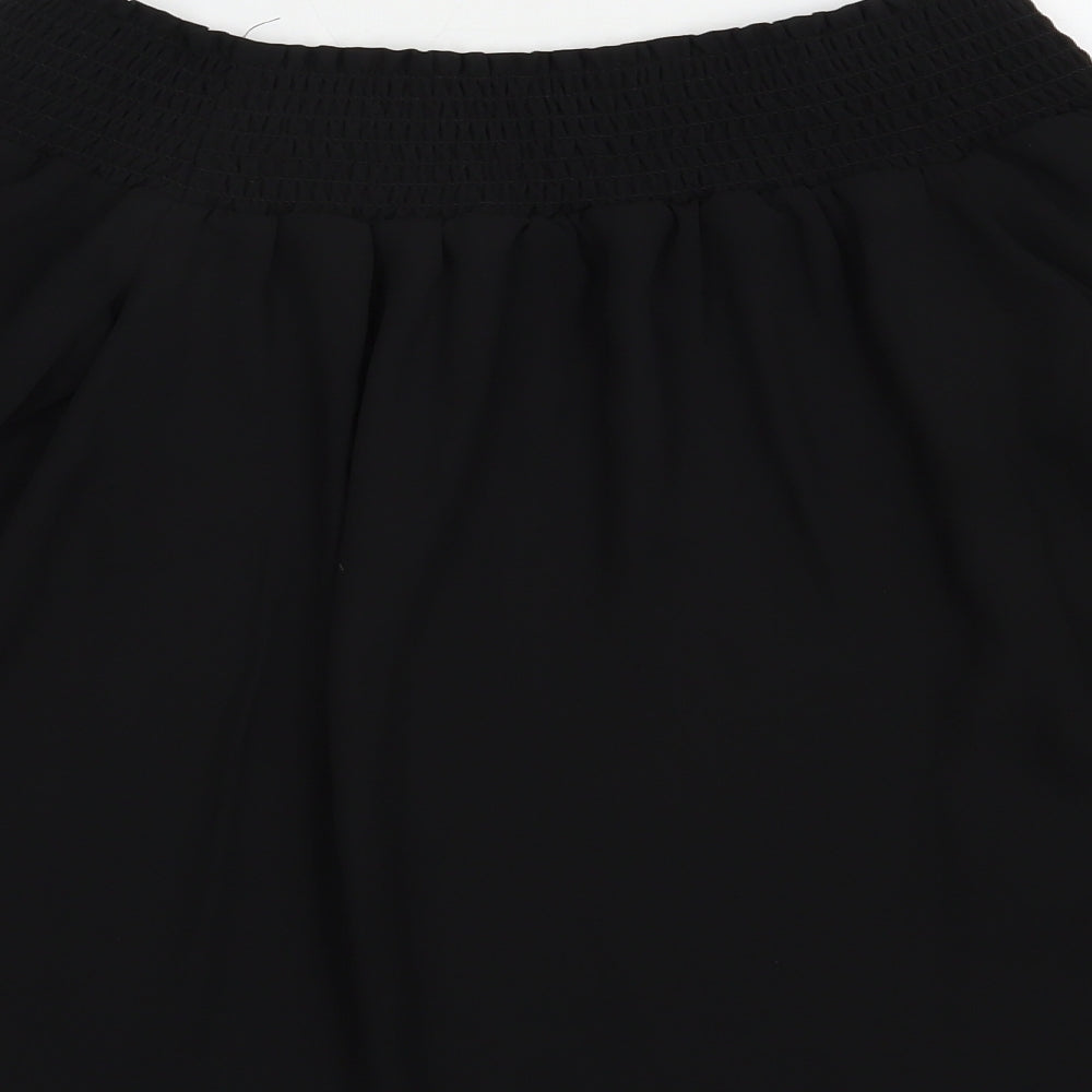 Womens UK Size 10 Dorothy Perkins Black Basic Blouse