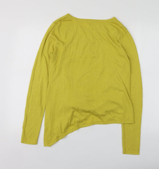 Womens UK Size 12 River Island Yellow Pullover Jumper