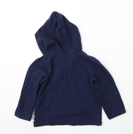 Gap Womens Blue Cotton Pullover Hoodie Size 4