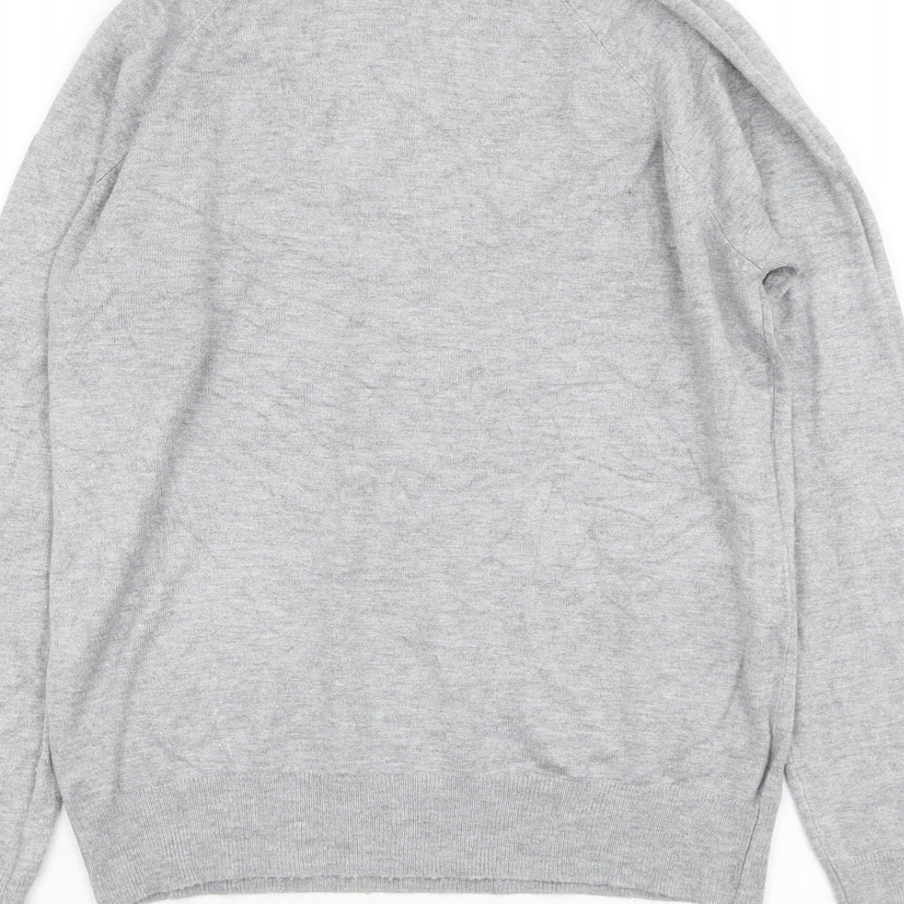 George Womens Grey Roll Neck Viscose Pullover Jumper Size 10