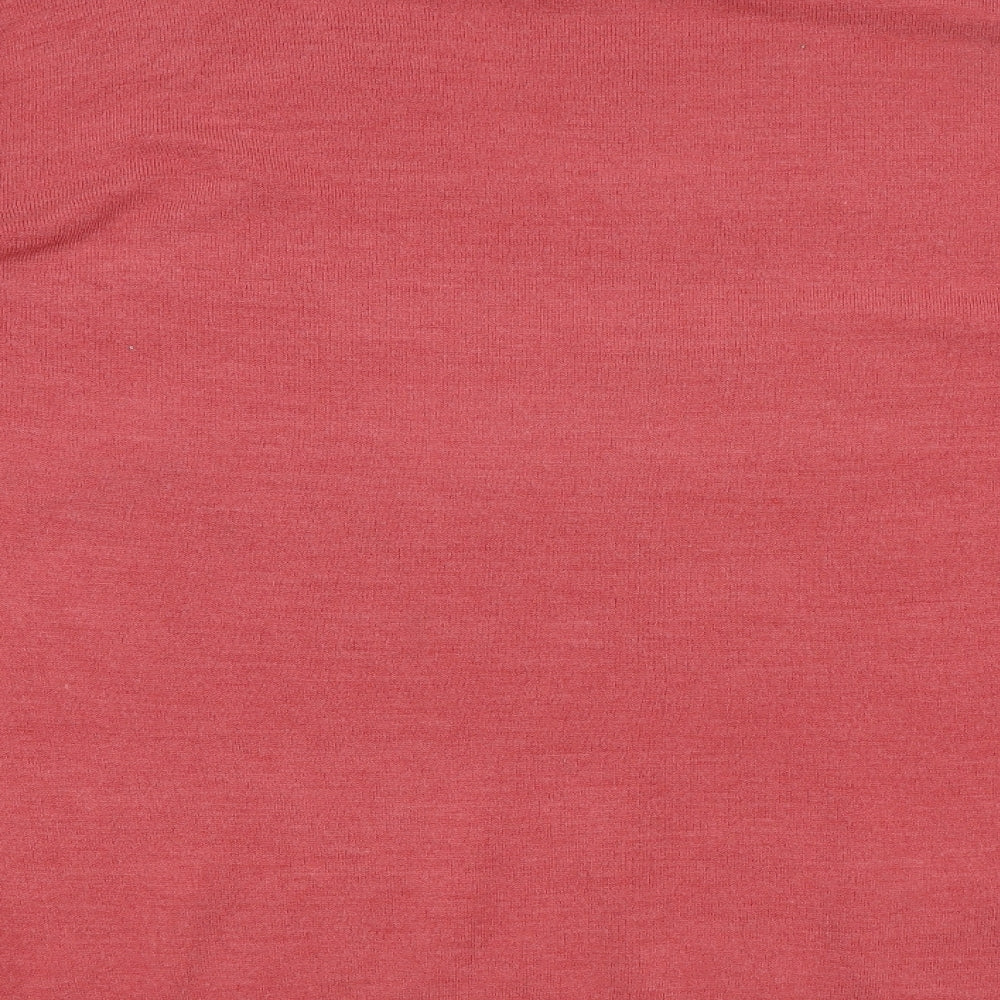 Atlantic Bay Mens Pink Crew Neck Acrylic Pullover Jumper Size XL