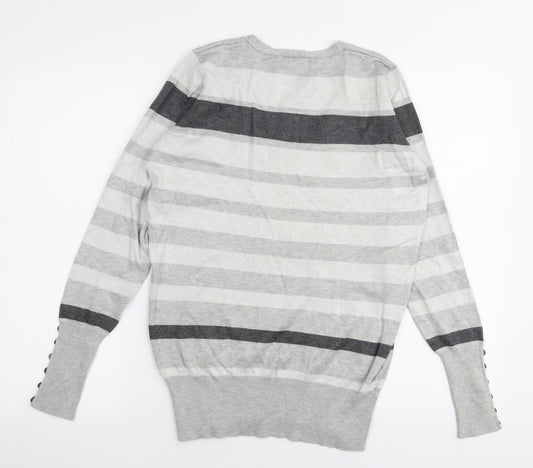 Womens UK Size 14 Papaya Grey Pullover Jumper