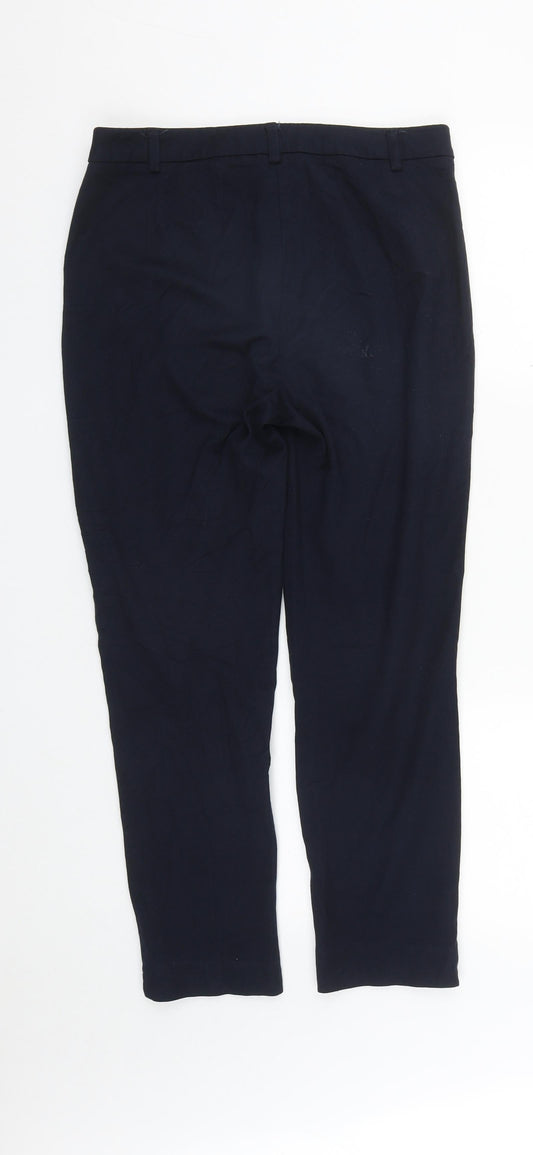 Womens UK Size 10 Marks and Spencer Regular Fit Blue Trousers