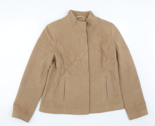 Womens UK Size 14 Marks and Spencer Beige Pea Coat