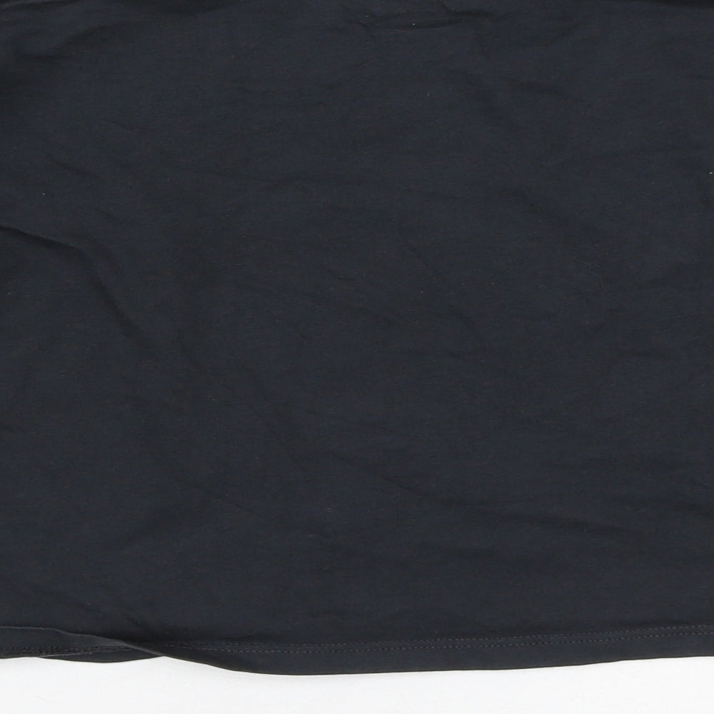 F&F Girls Black 100% Cotton Pullover Casual Size 8-9 Years Crew Neck - Unicorn