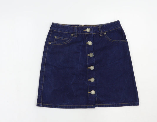 Womens UK Size 6 Miss Selfridge Straight & Pencil Denim Skirt