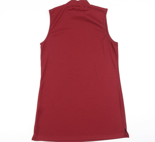Papaya Womens Red Polyester Basic Tank Size 10 Halter