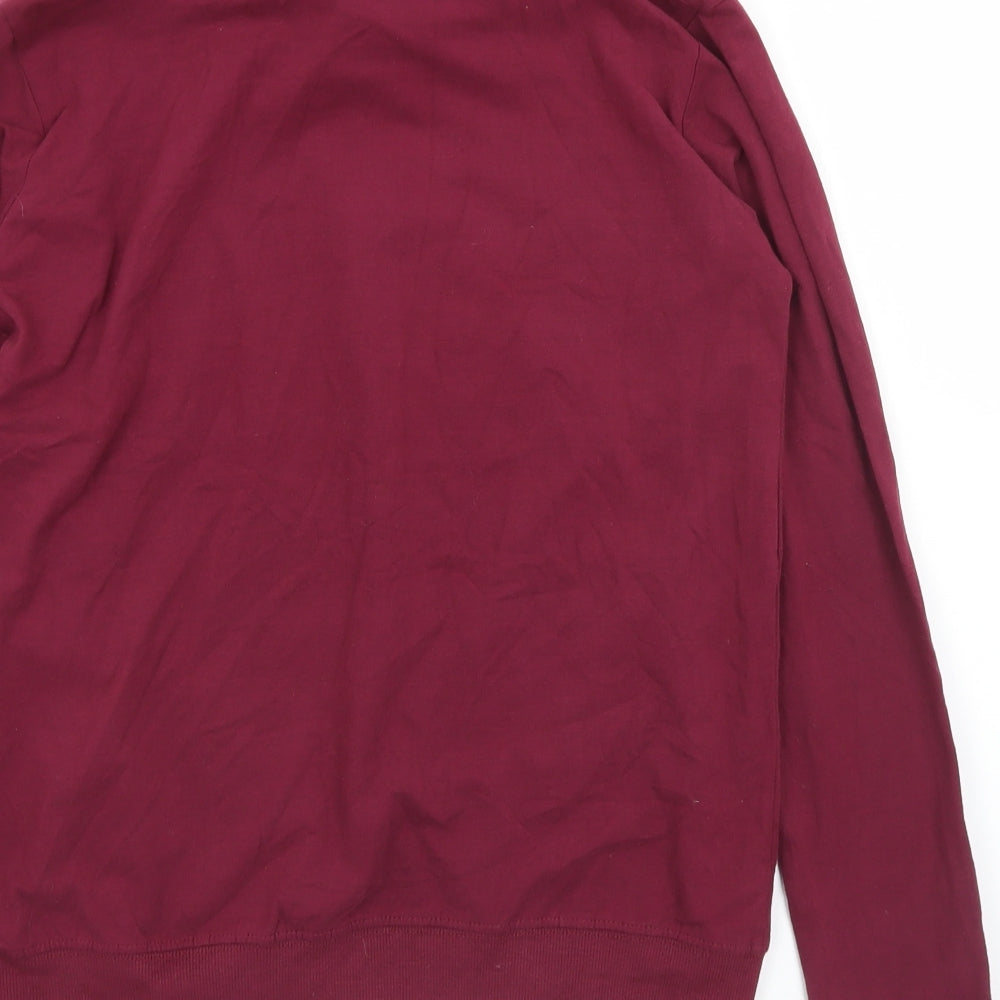Piaza Italia Womens Purple Cotton Pullover Sweatshirt Size S