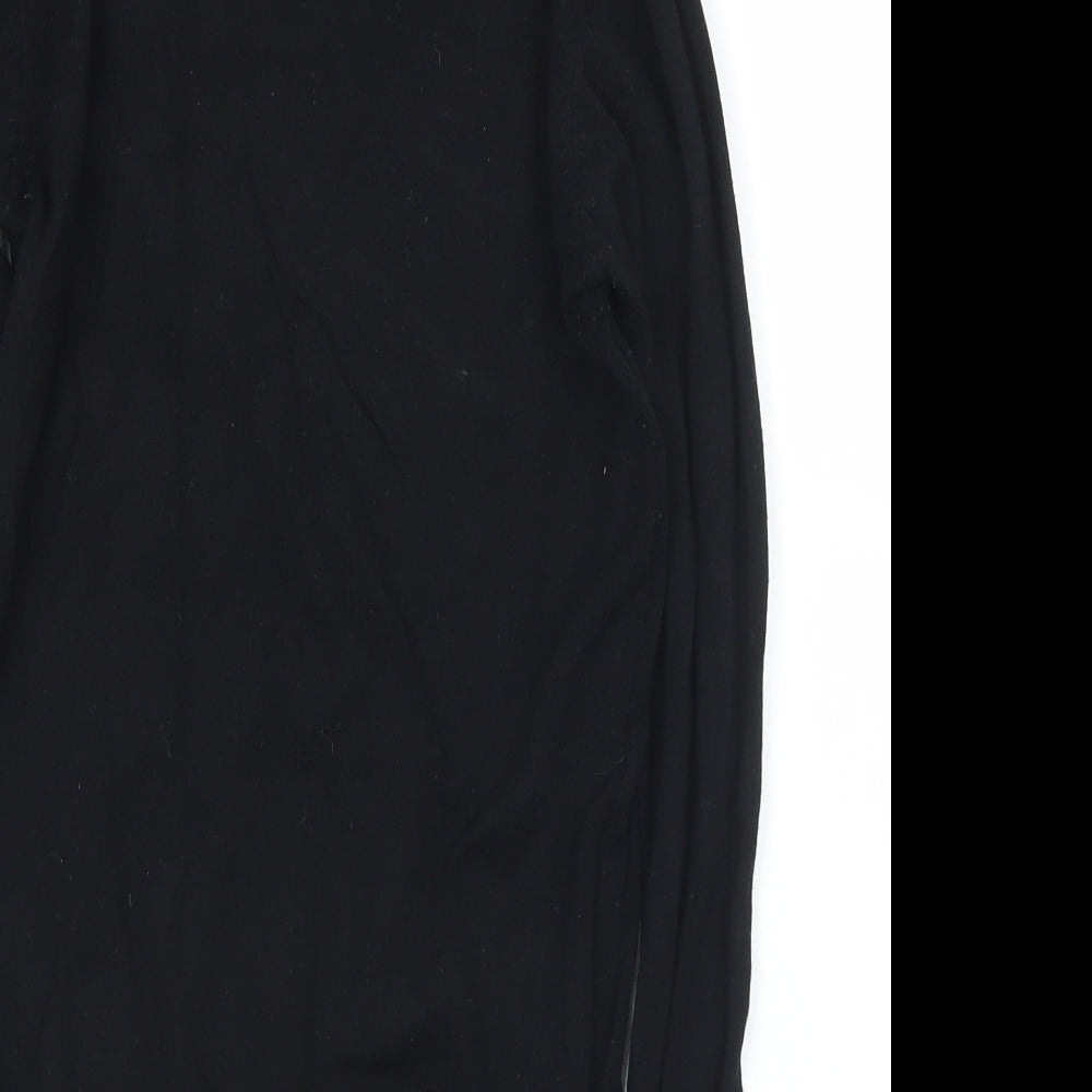 Matalan Womens Black Roll Neck Viscose Pullover Jumper Size 8