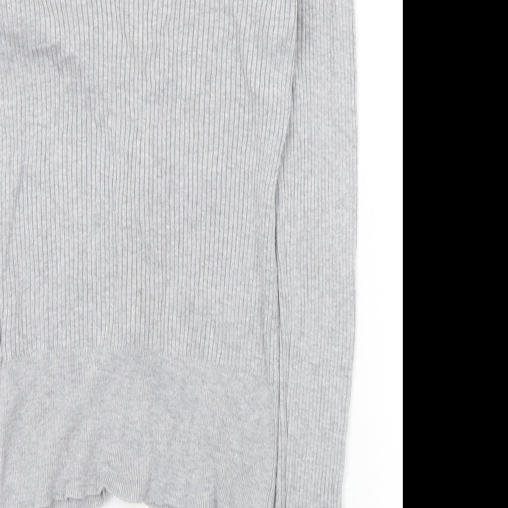 Womens UK Size S Divided Grey Full Zip Jumper