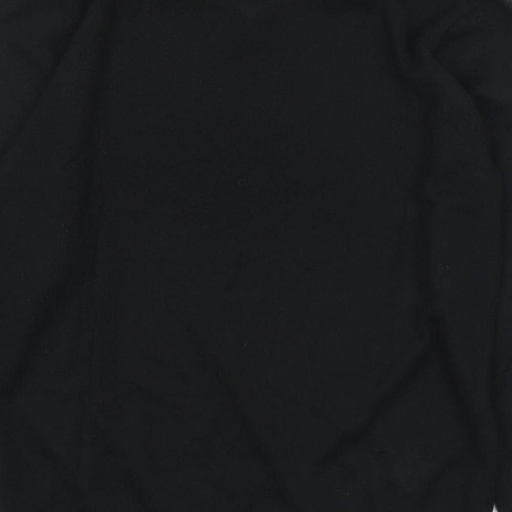 Cedar Wood State Mens Black V-Neck Acrylic Pullover Jumper Size M