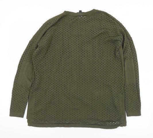 Womens UK Size 8 Topshop Green Pullover Jumper