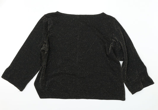 Womens UK Size 18 FASHION EXTRA Gold Pullover Jumper