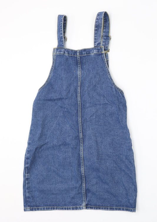 Denim Co Womens Blue  Cotton Dungaree One-Piece Size 6