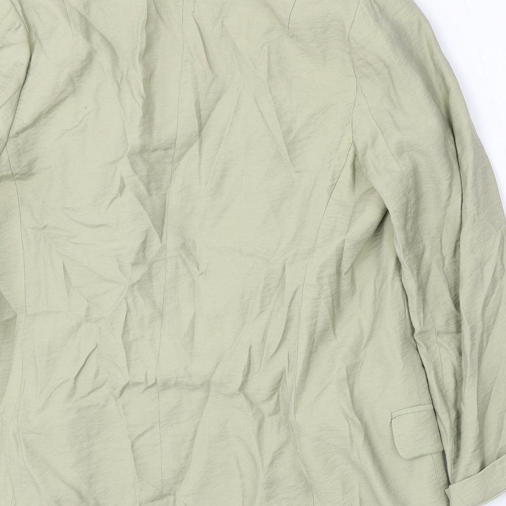 NEXT Womens Green Viscose Jacket Blazer Size 10