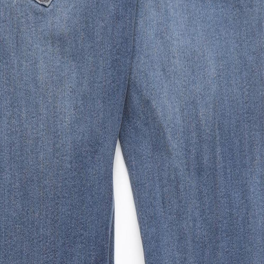 Crosshatch Mens Blue Cotton Straight Jeans Size 30 in L34 in Regular