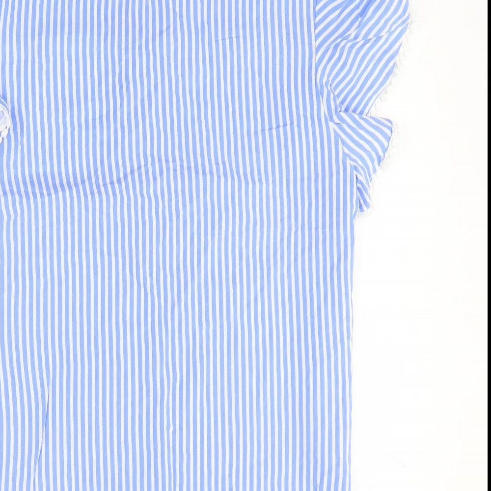 Womens UK Size 12 Dunnes Stores Blue Basic Blouse