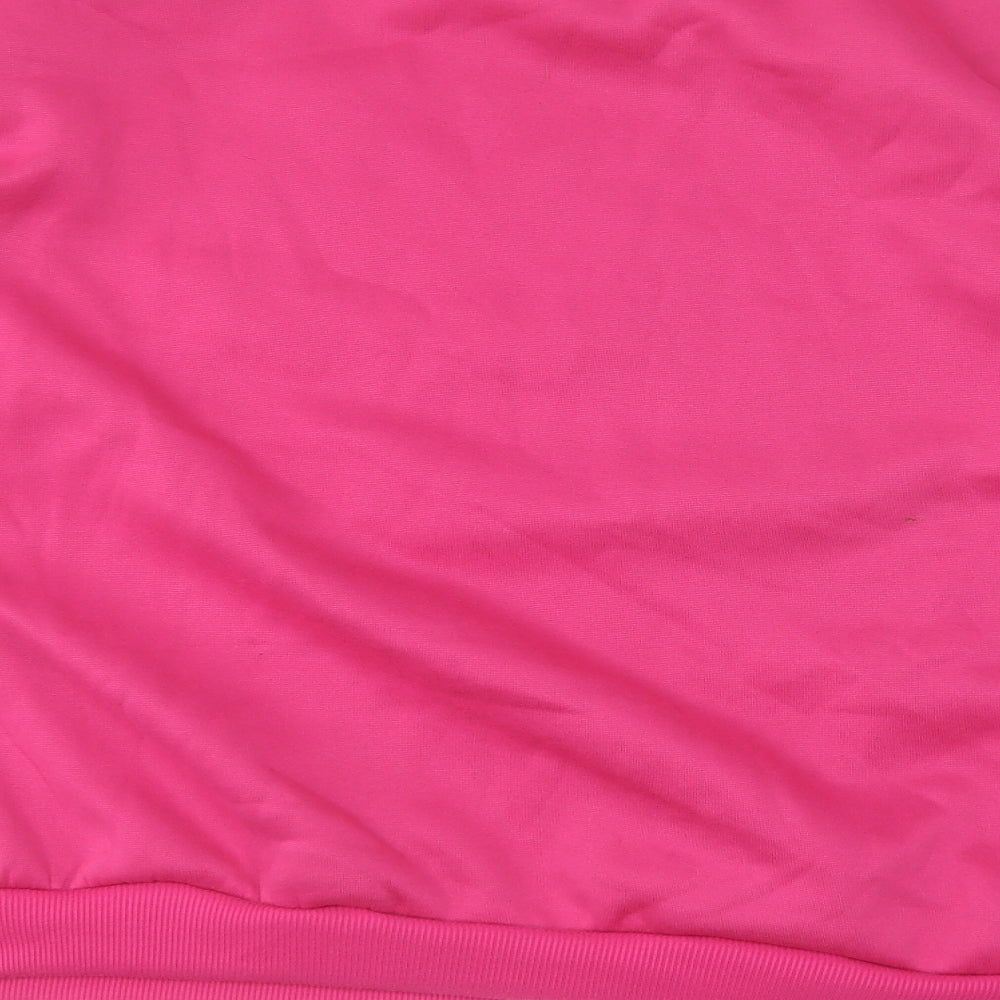 SheIn Womens Pink Round Neck Polyester Pullover Jumper Size 2XL