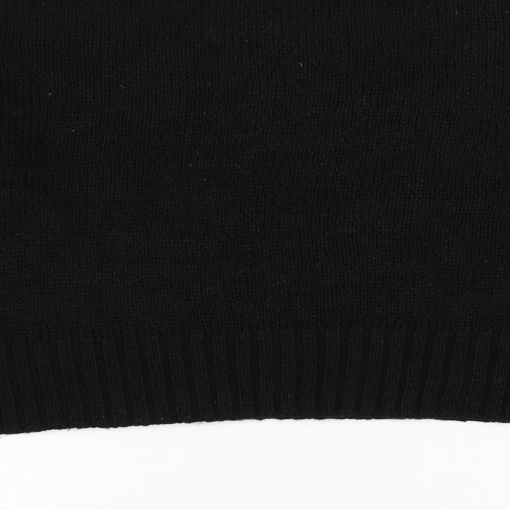 Womens UK Size L New Look Black Pullover Jumper